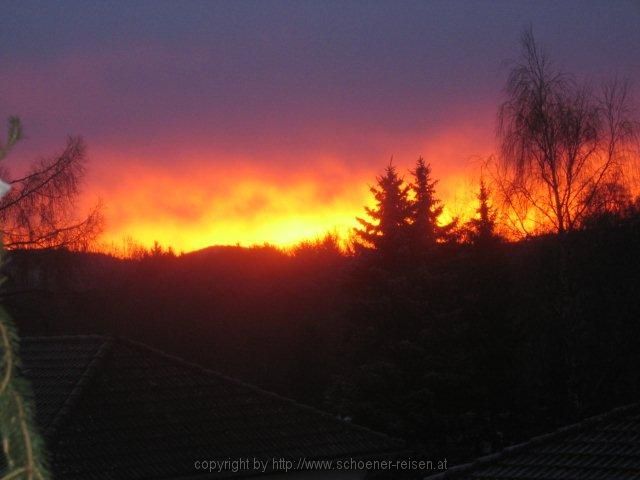 Morgenröte in Tullnerbach