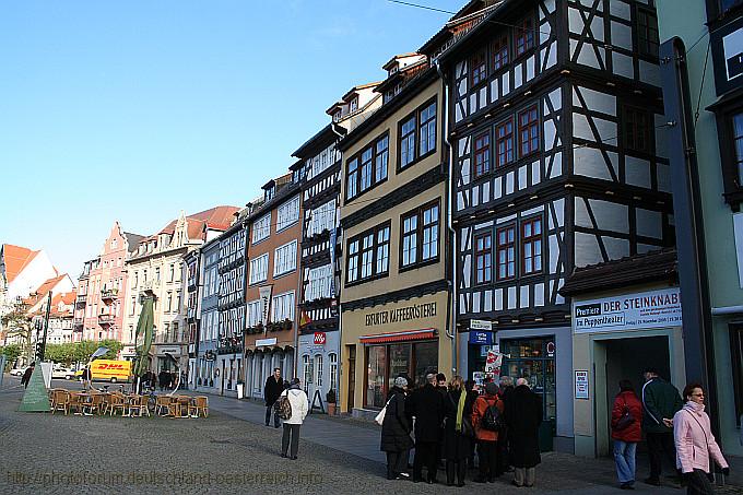 ERFURT > Domplatz > Kaffeerösterei und Fachwerkbauten