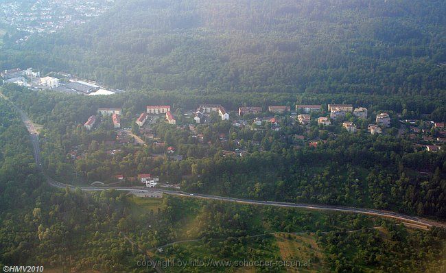 BÖBLINGEN-RAUHER KAPF > Schill + Seilacher und Waldsiedlung > Flug Graz-Stuttgart