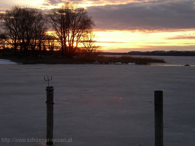 CHIEMSEE > Winterende > Sonnenuntergang