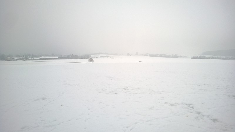 Schnee, soweit das Auge reicht