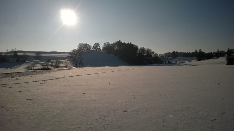 Schneefelder bei Bruck