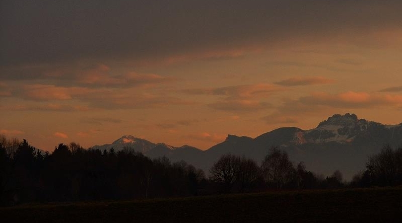 Bad Aibling - Sonnenuntergang