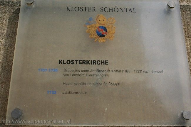 JAGSTTAL  > Kloster Schöntal > Informationstafel