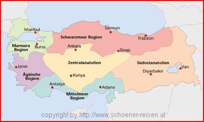 Regionen der Türkei