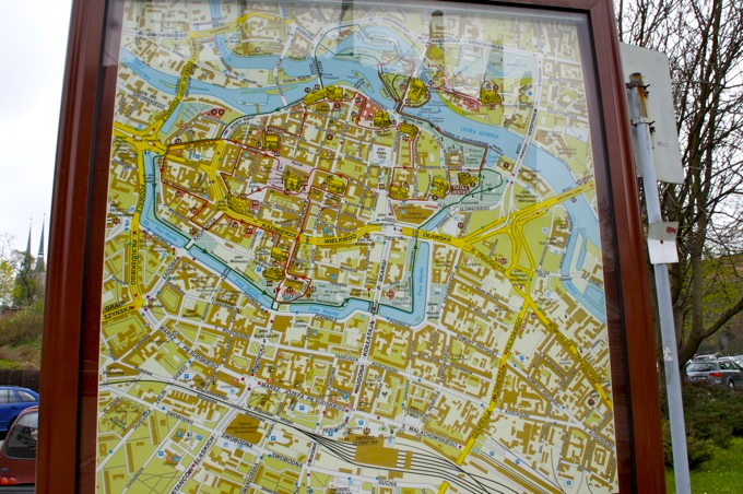 BRESLAU > Karte Altstadt