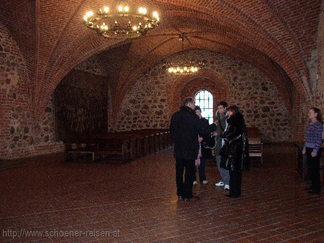 TRAKAI > Saal in der gotischen Burg