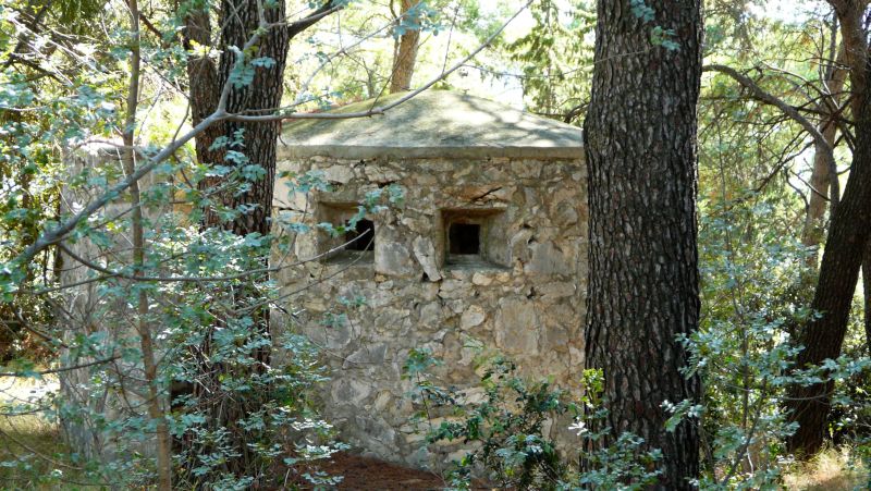 Einzelbunker auf Marjan, Kroatien bei Split