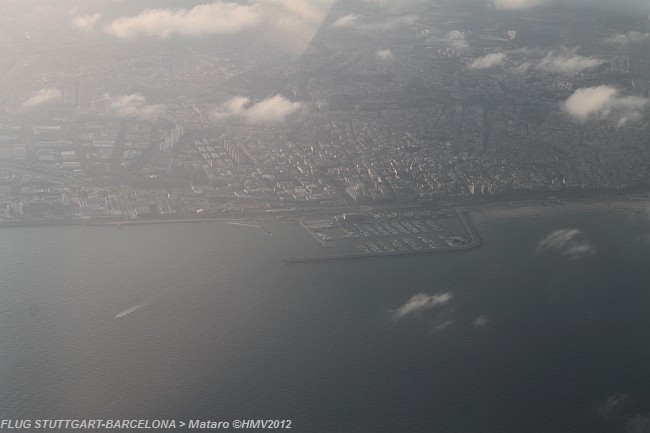 MATARO > Ausblick während dem Flug STR-BCN