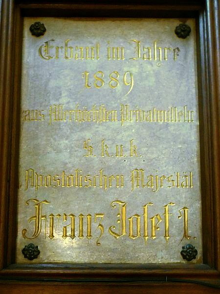 A:NÖ>Karmel Mayerling>Josefskirche>Gedenktafel