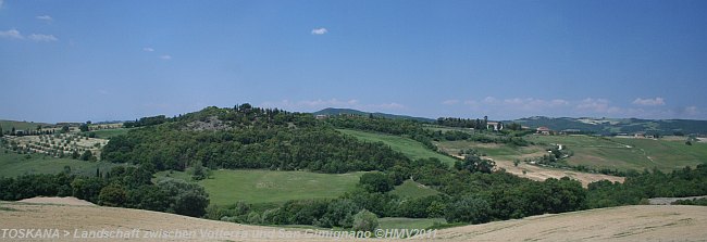 TOSKANA > Landschaft zwischen Volterra und San Gimignano