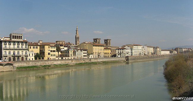 FIRENZE > Arno > Ponte alle Grazie > Blick Torre de la Zecca