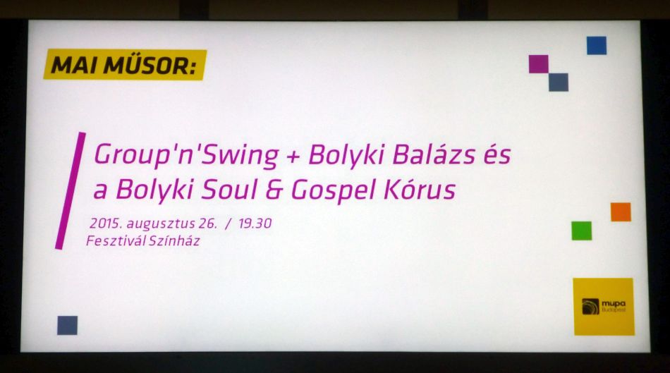 H:Budapest>Fesztivál Színház>mai műsor