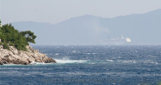 Peljesac > Blick nach Mljet bei Jugo