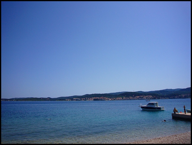 Blick auf Korcula