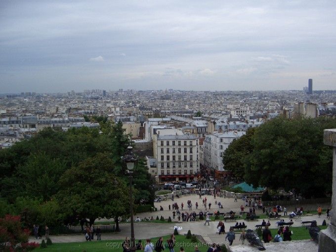 Aussicht bei Sacré Coeur