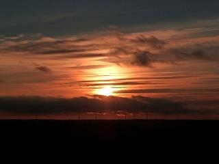 Sonnenuntergang in der Jura