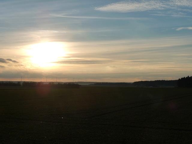 Sonnenuntergang in der Jura