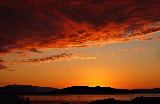 Sonnenaufgang in Kastela