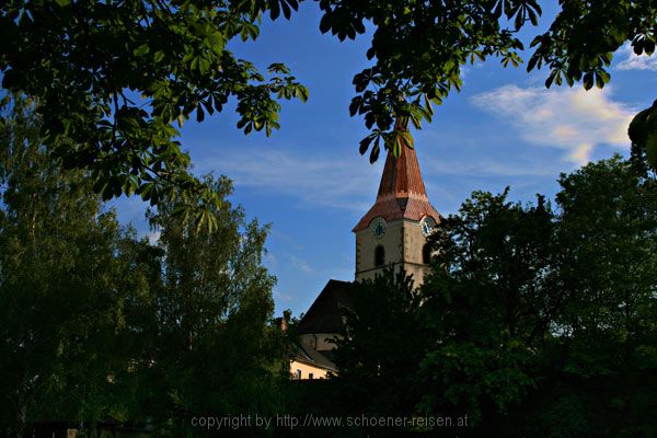 Weitra / Blick zur Pfarrkirche