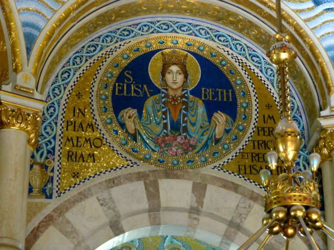 A:Wien>Mexikokirche innen>Elisabethkapelle>Mosaik