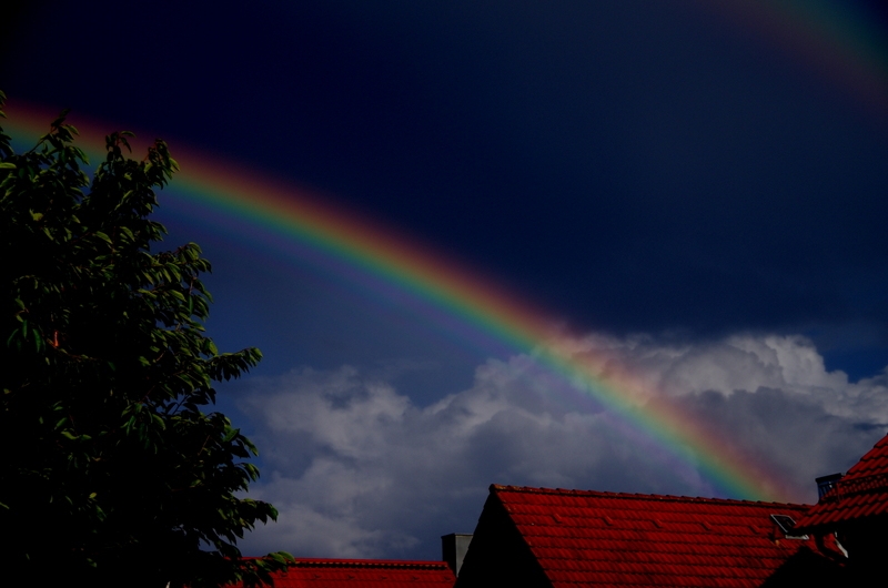 Regenbogen im Herbst