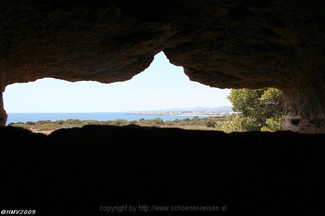 HALBINSEL SA PUNTA DE N'AMER > Kastell > Ebene 1 > Ausguck nach s'Illot