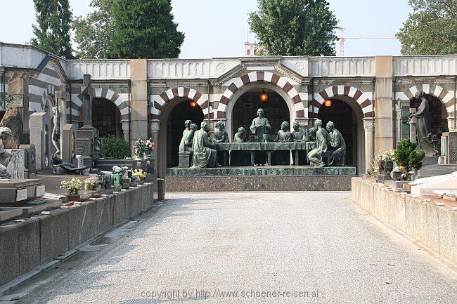 MILANO > Cimitero Monumentale (Friedhof) > Fam Davide Campari > Abendmahldarstellung