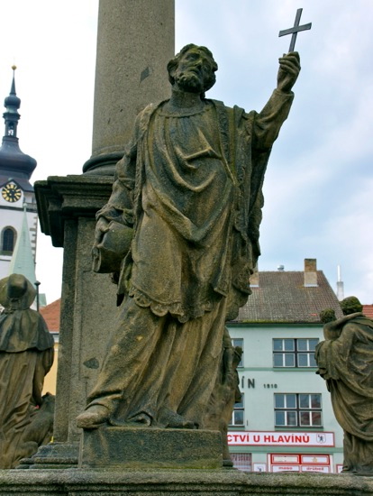 CZ: Pisek (Okres Pisek)  > Nepomuk an der Pestsäule 2