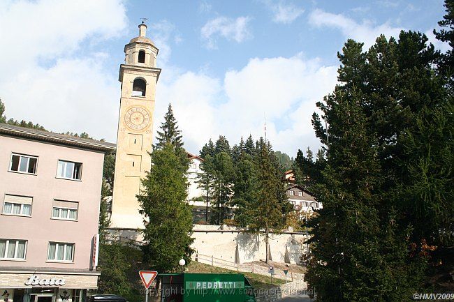 SANKT MORITZ-DORF > Kirchturm der ehemaligen Mauritiuskirche