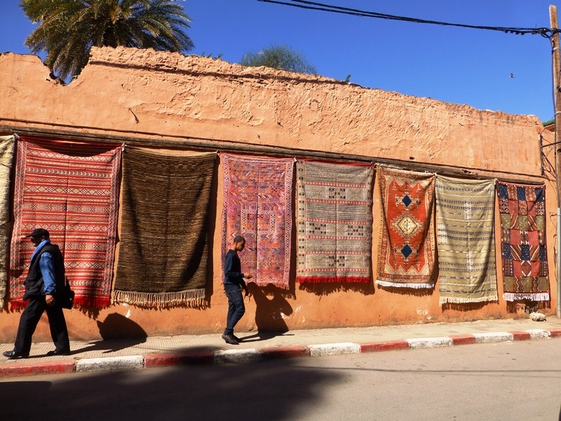 Marrakesch - Im Berberviertel - Teppiche