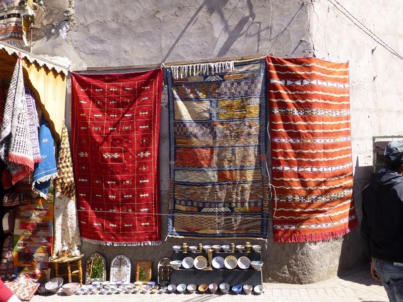 Marrakesch - Im Berberviertel - Teppiche