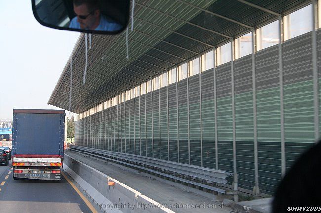 A1 > Schallschutz an der Autobahn in der Nähe Bologna