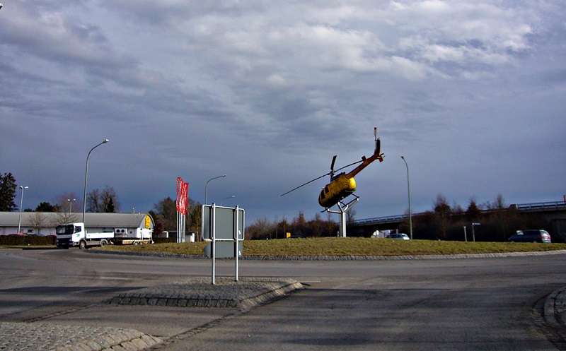 Kreisverkehr in Riedlingen bei Donauwörth