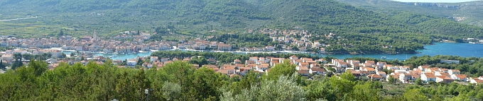 Blick vom Berg Glavica auf Stari Grad