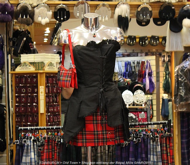 EDINBURGH > Old Town > Shopping entlang der Royal Mile > Schottenrock