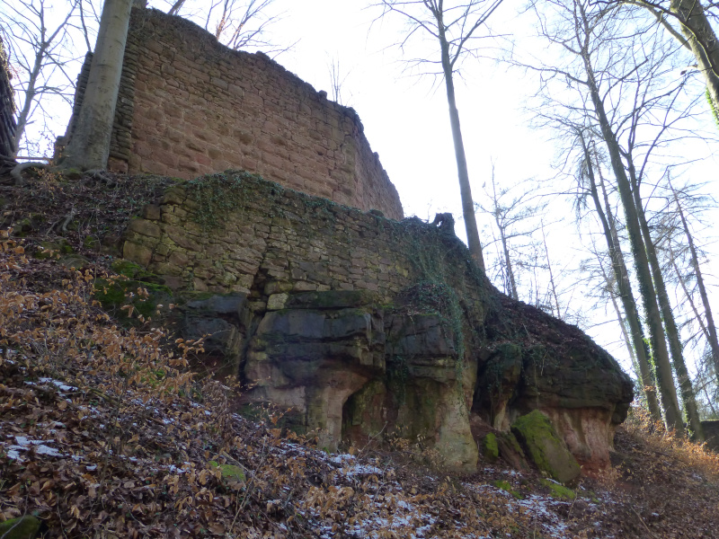 D:Bayern>Burgruine Wildenstein>Halsgraben2