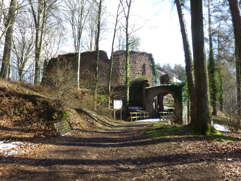 D:Bayern>Burgruine Wildenstein>Zugang