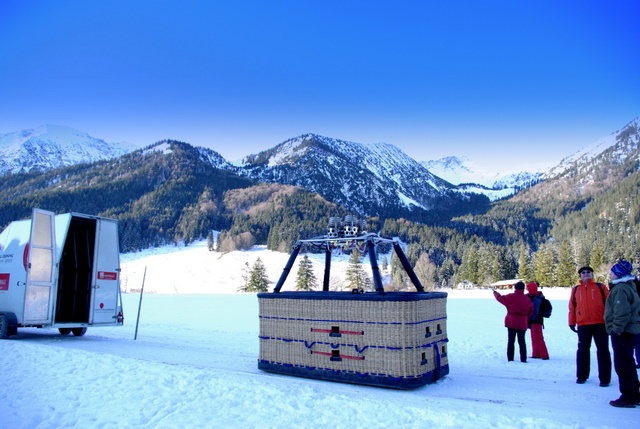 Heißluftballoonfahrt am Alpenrand 6