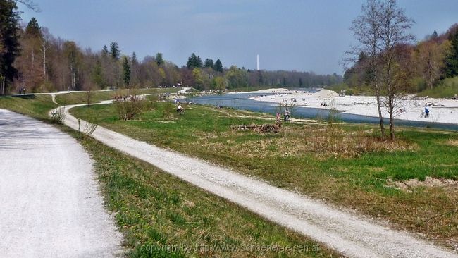 Frühlingsradltour zur Isar