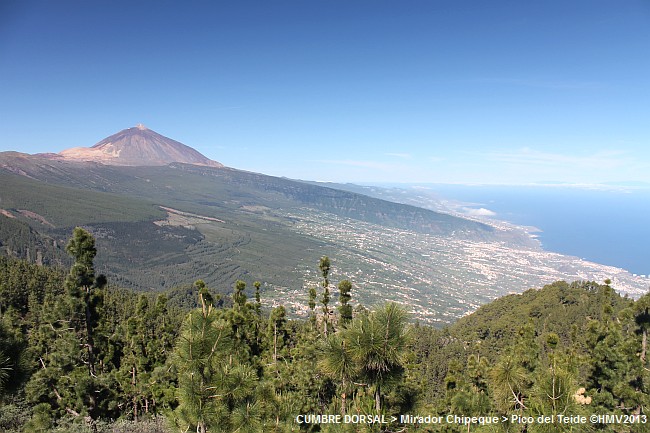 MIRADOR DE CHIPEQUE > Blick auf den Pico del Teide