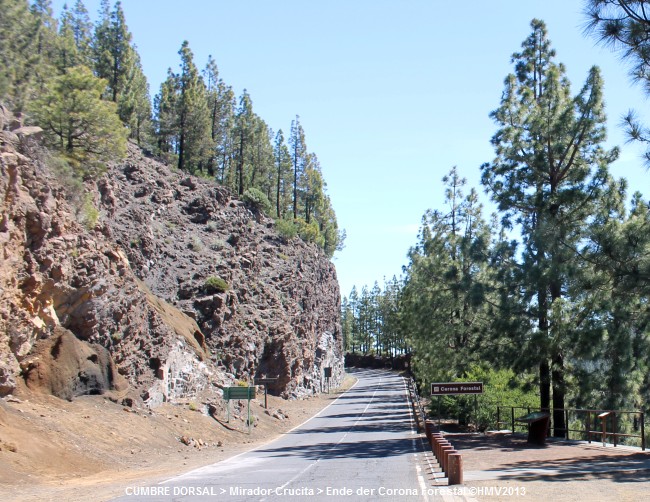 MIRADOR CRUCITA > Ende der Corona Forestal