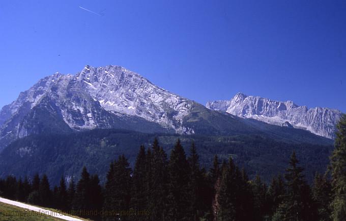 NATIONALPARK BERCHTESGADEN > Blick vom Jenner auf den Watzmann und Hochkalter