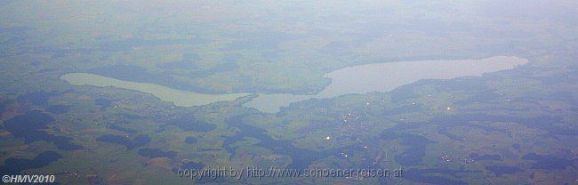 WAGING AM See > Tachinger und Waginger See > Flug Stuttgart-Graz