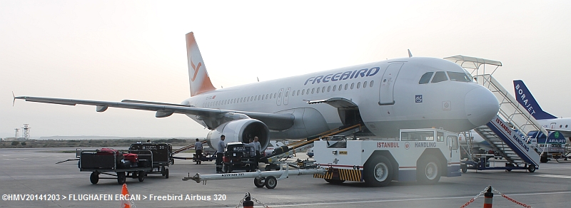 ERCAN > Flughafen > Freebird Airbus 320