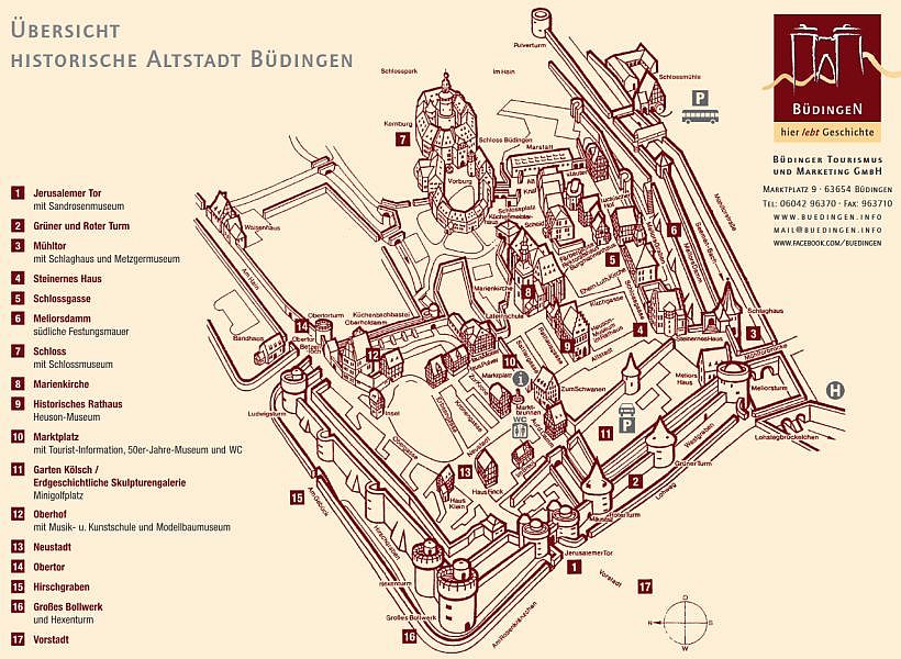 D:Hessen>Büdingen>Plan der Altstadt