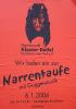 NARRENTAUFE > Plakat zur Fasneteröffnung in Kirchheim unter Teck