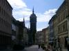 WITTENBERG > Einkaufsstraße - Blick zur Kirche