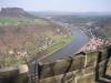BERG LILIENSTEIN > Blick von der Burg Königstein über die Elbe