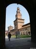 MILANO > Castello Sforzesco > Porta di S. Spirito > Blick zum Uhrturm MILANO > Castello Sforzesco > Porta di S. Spirito > Blick zum Uhrturm